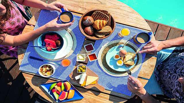 Breakfast with coninental and American delicacies Breakfast with coninental and American delicacies TUI BLUE Elounda Village