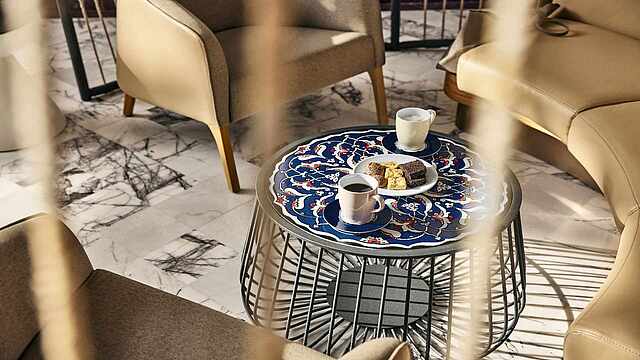 teatime at the TUI BLUE Grand Azur tea and pastries TUI BLUE Grand Azur