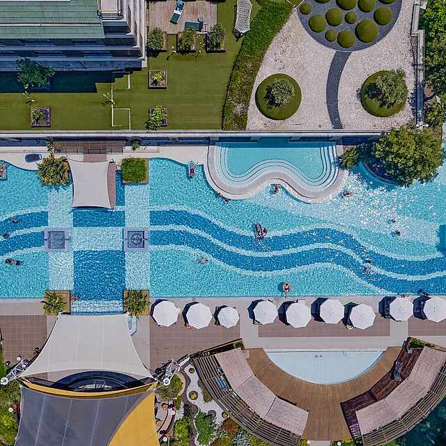 Pool from above