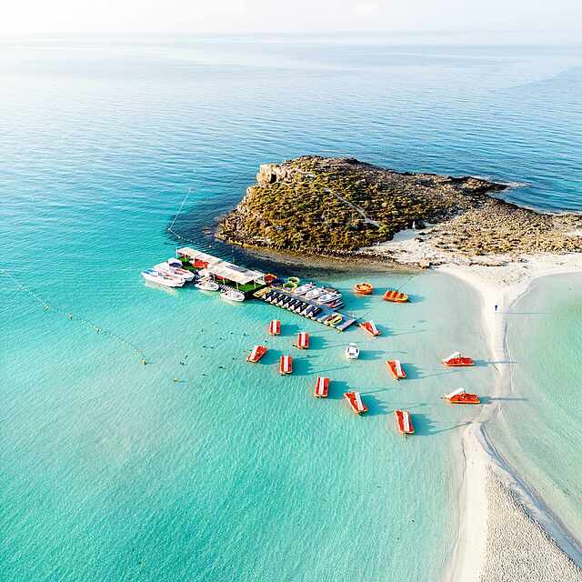 Kristallklares Wasser am Nissi Beach