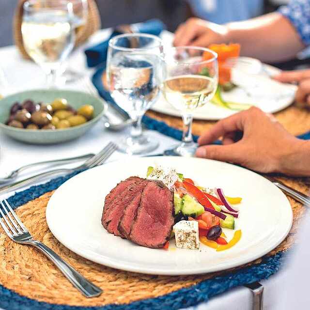 Essen genießen im Restaurant