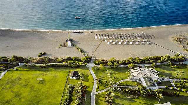 beach aerial view beach at the TUI Blue Tropical