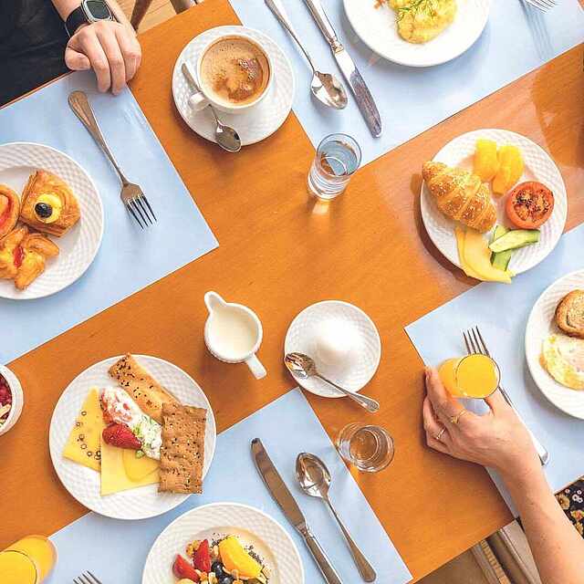 Leckeres Frühstücksbuffet