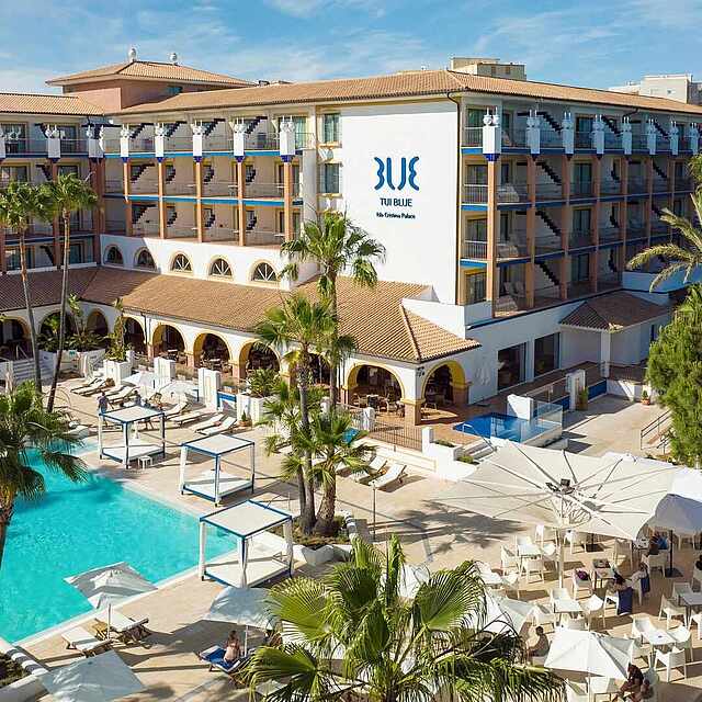 Hotelanlage von oben