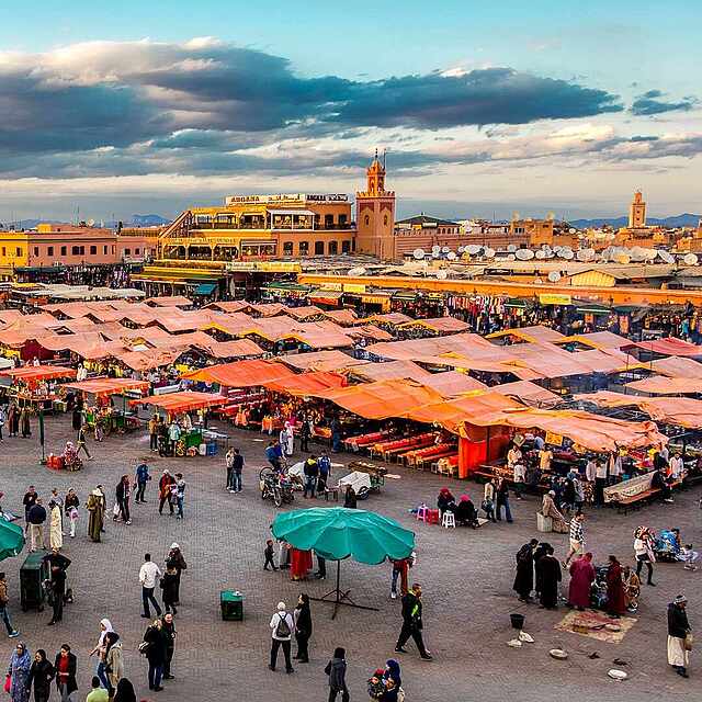 Hauptplatz Djemaa el Fna in Marrakesch