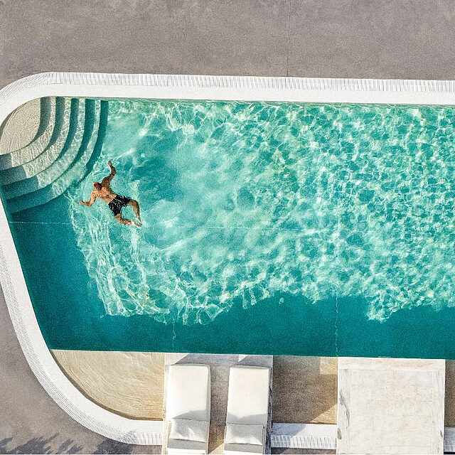 Main pool from above
